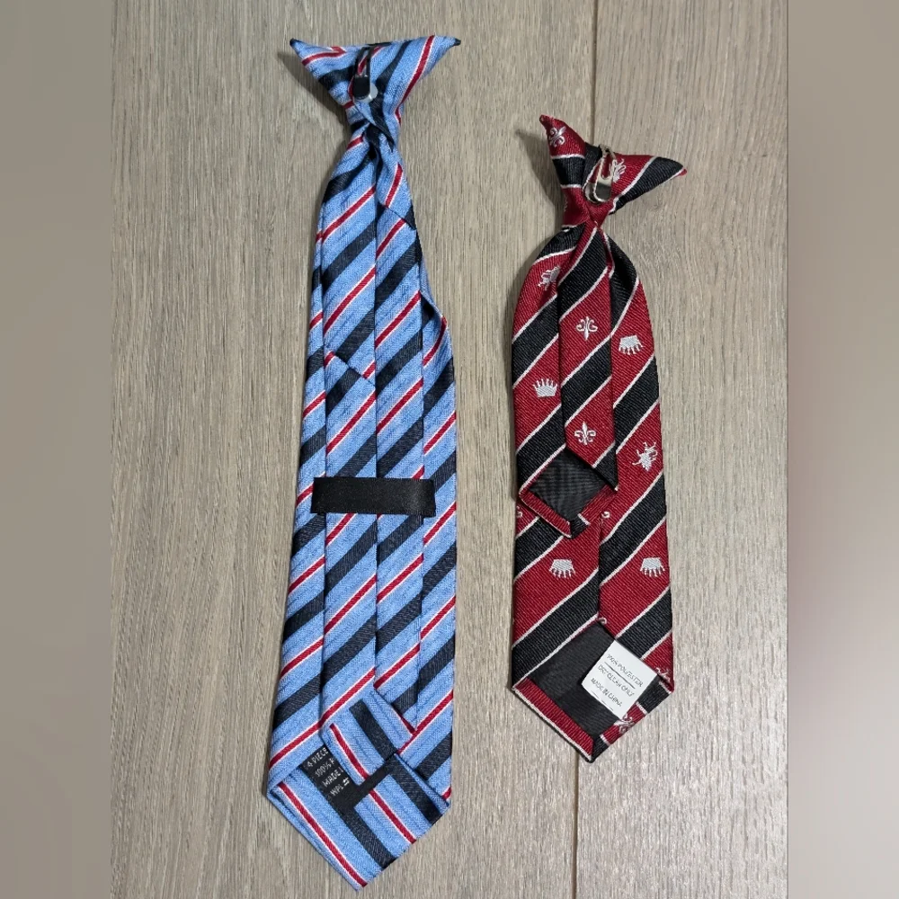 EUC•Bundle Of 2 Clip On Ties For Boys/Toddler•👔